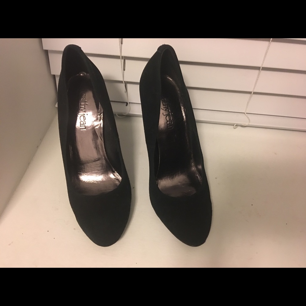 suede cathy jean heels